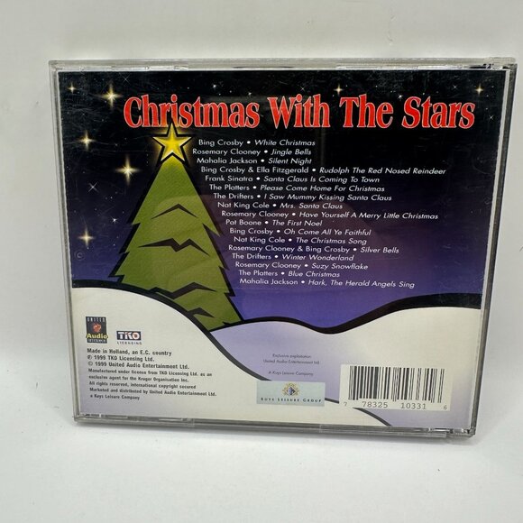 Christmas With The Stars CD Bing Crosby Ella Fitzgerald Nat King Cole 1999 Holid - Picture 3 of 4